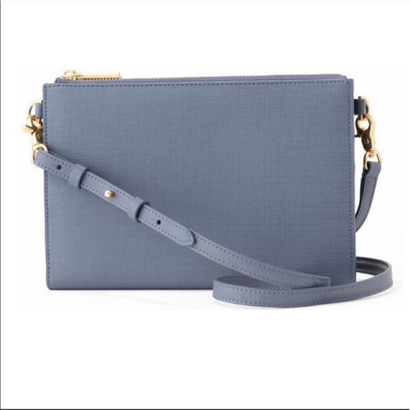 Dagne Dover Handbags - Dagne Dover Essentials Coated Canvas Clutch/Wallet in Ash Blue